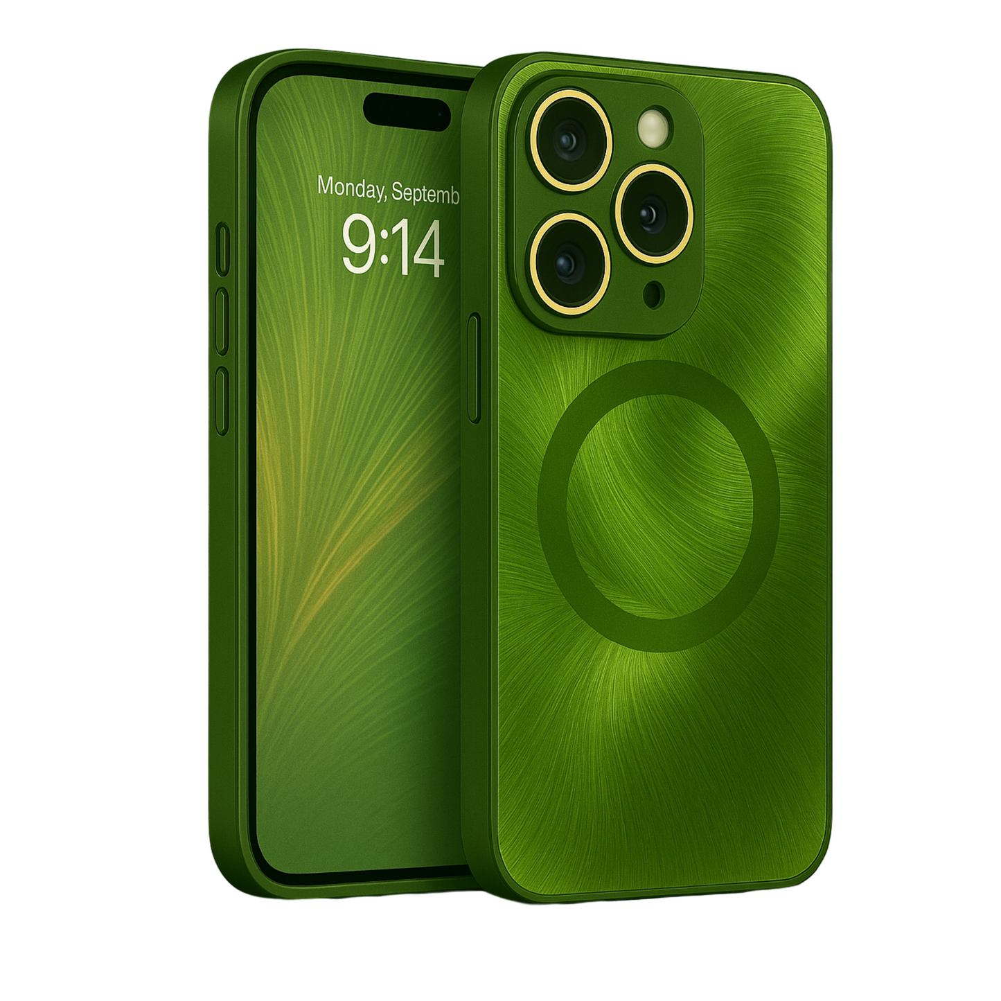 Husa de Protectie Pentru iPhone  MagSafe, model cu efect 3D tip Pana, design elegant si protectie completa inclusiv Lentile impotriva socurilor si zgarieturilor